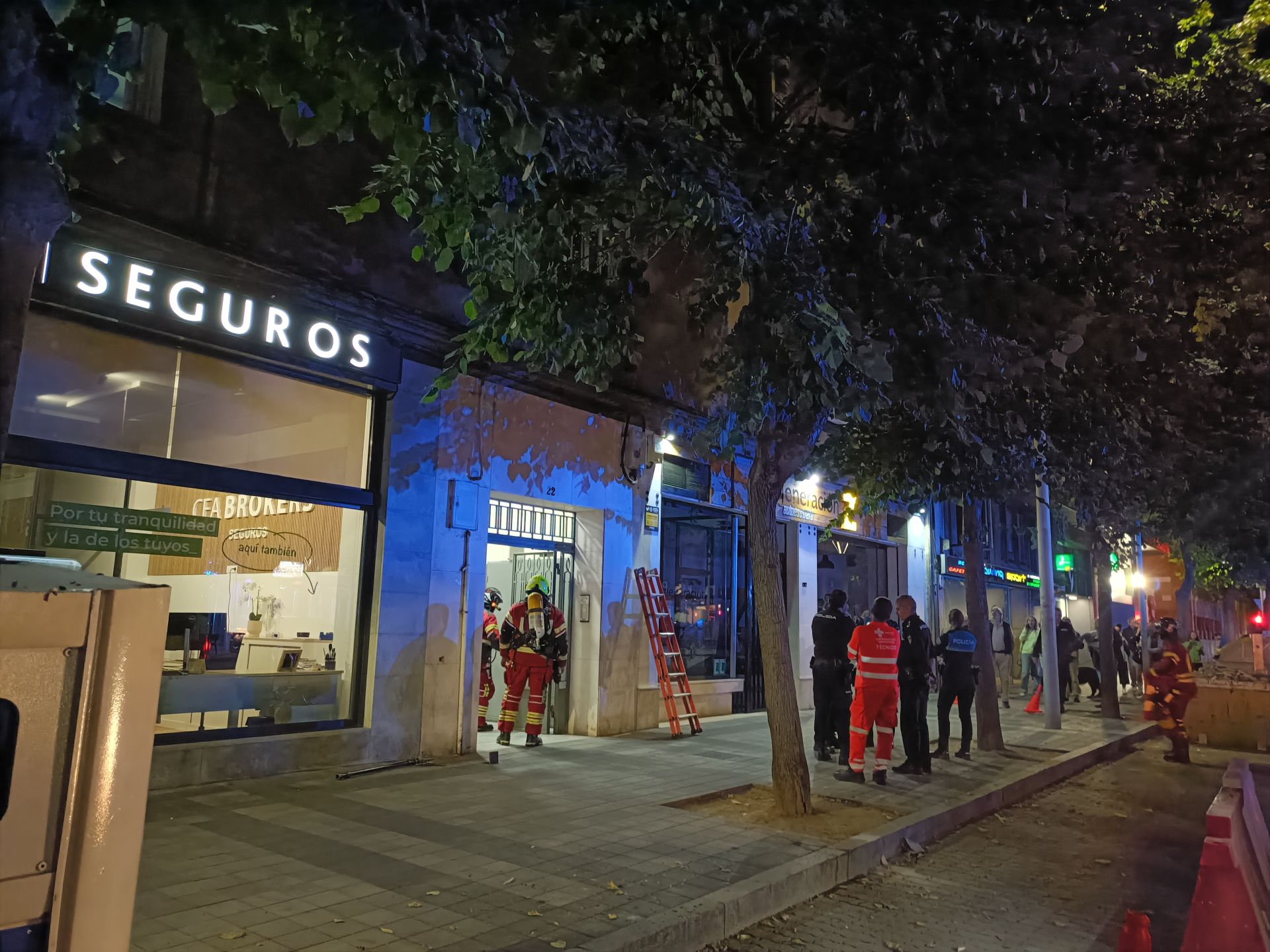 Intervención policial en Casado del Alisal