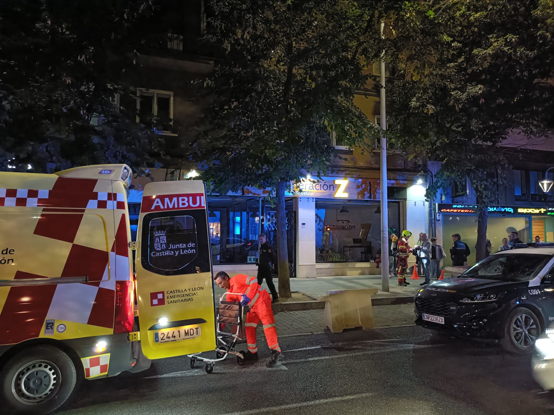 Intervención policial en Casado del Alisal