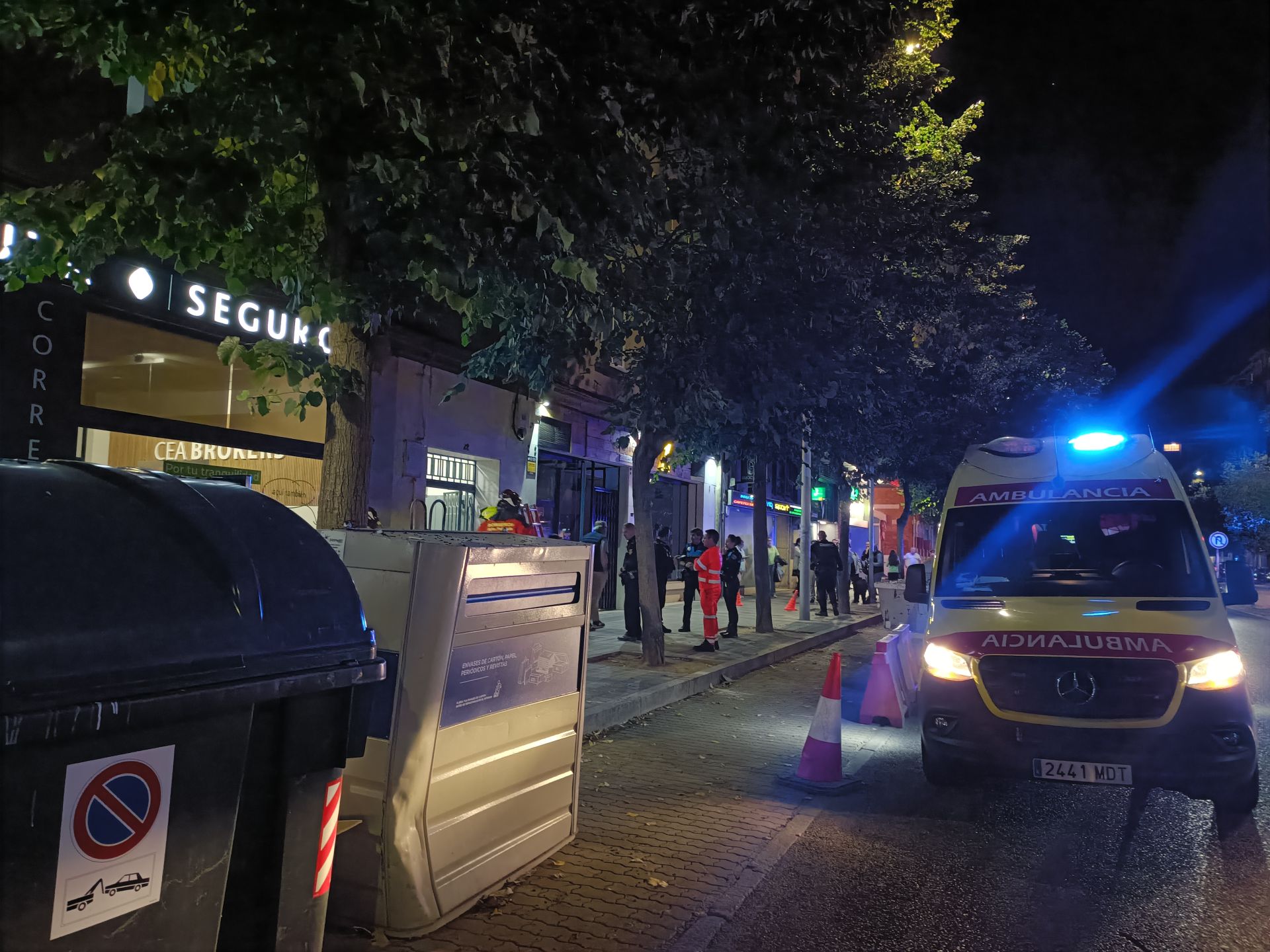 Intervención policial en Casado del Alisal