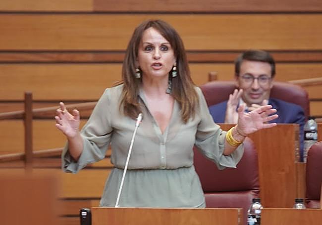 Patricia Gómez Urbán, durante su intervención.