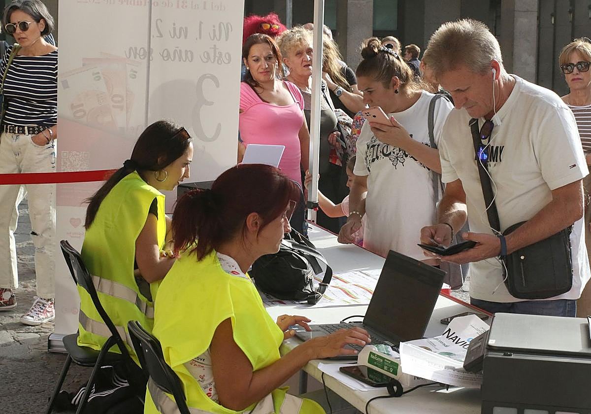 Una de las campañas de bonos comercio que se hicieron en el pasado.