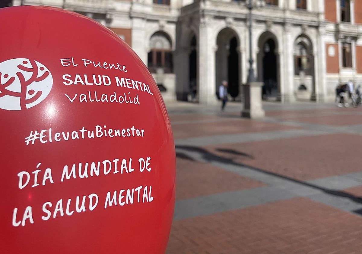 Globo como el que El Puente Salud Mental repartirá este jueves en Valladolid.
