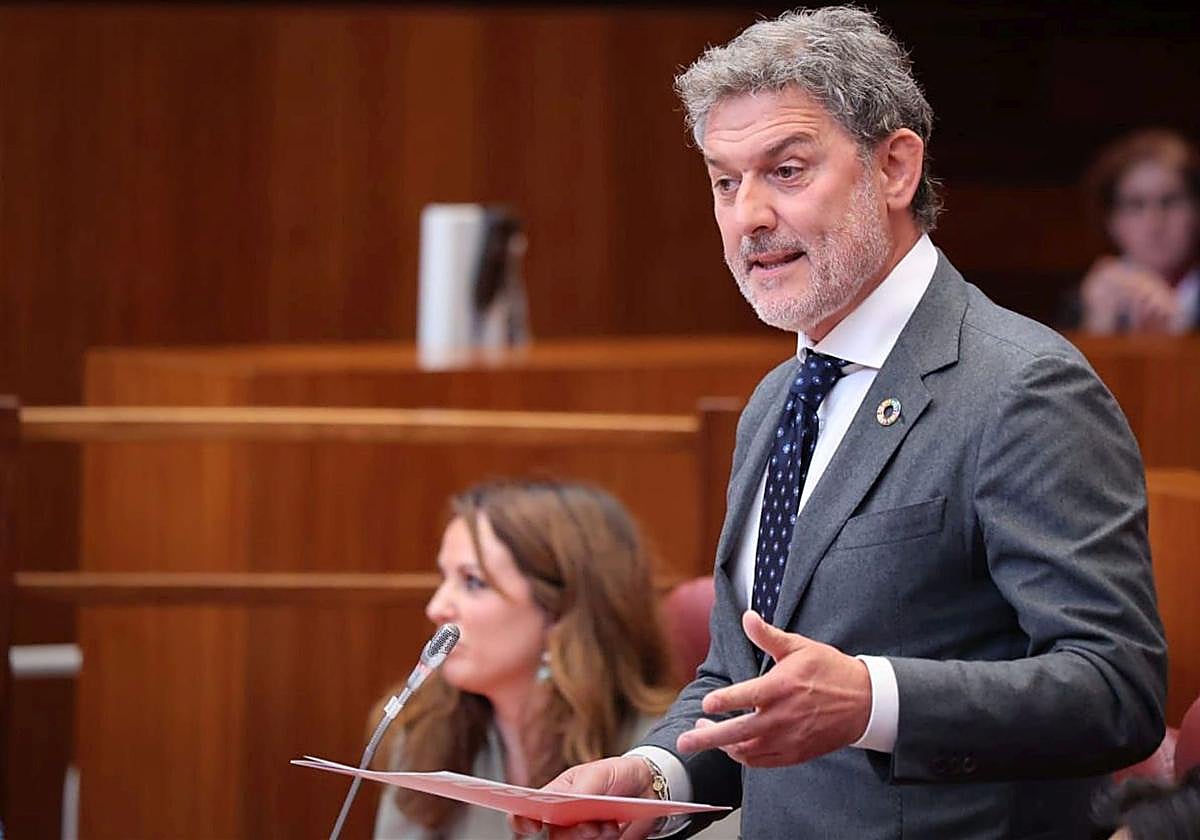 José Luis Vázquez, durante una intervención en las Cortes de Castilla y León.