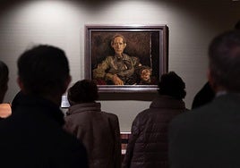 Ruta organizada con anterioridad para contemplar las obras de arte de las Cortes.