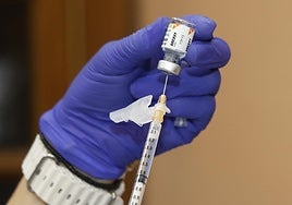 Vacuna contra gripe y covid, en imagen de archivo.