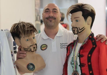 Un peluquero de Valladolid, en el podio mundial de la peluquería: «La clave es la pasión»