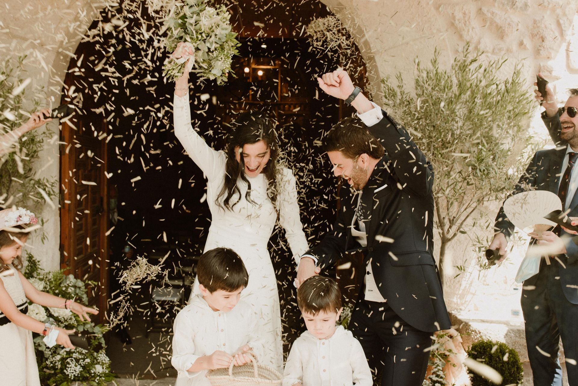 Beatriz y David, durante su boda en 2021, que tuvo que ser pospuesta un año por la pandemia.