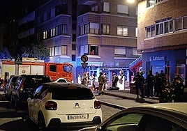 Intervención de Bomberos de Valladolid y Policía Nacional