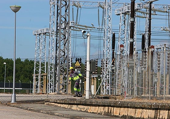 Subestación La Lomba de Red Eléctrica de España en la localidad leonesa de Ponferrada.