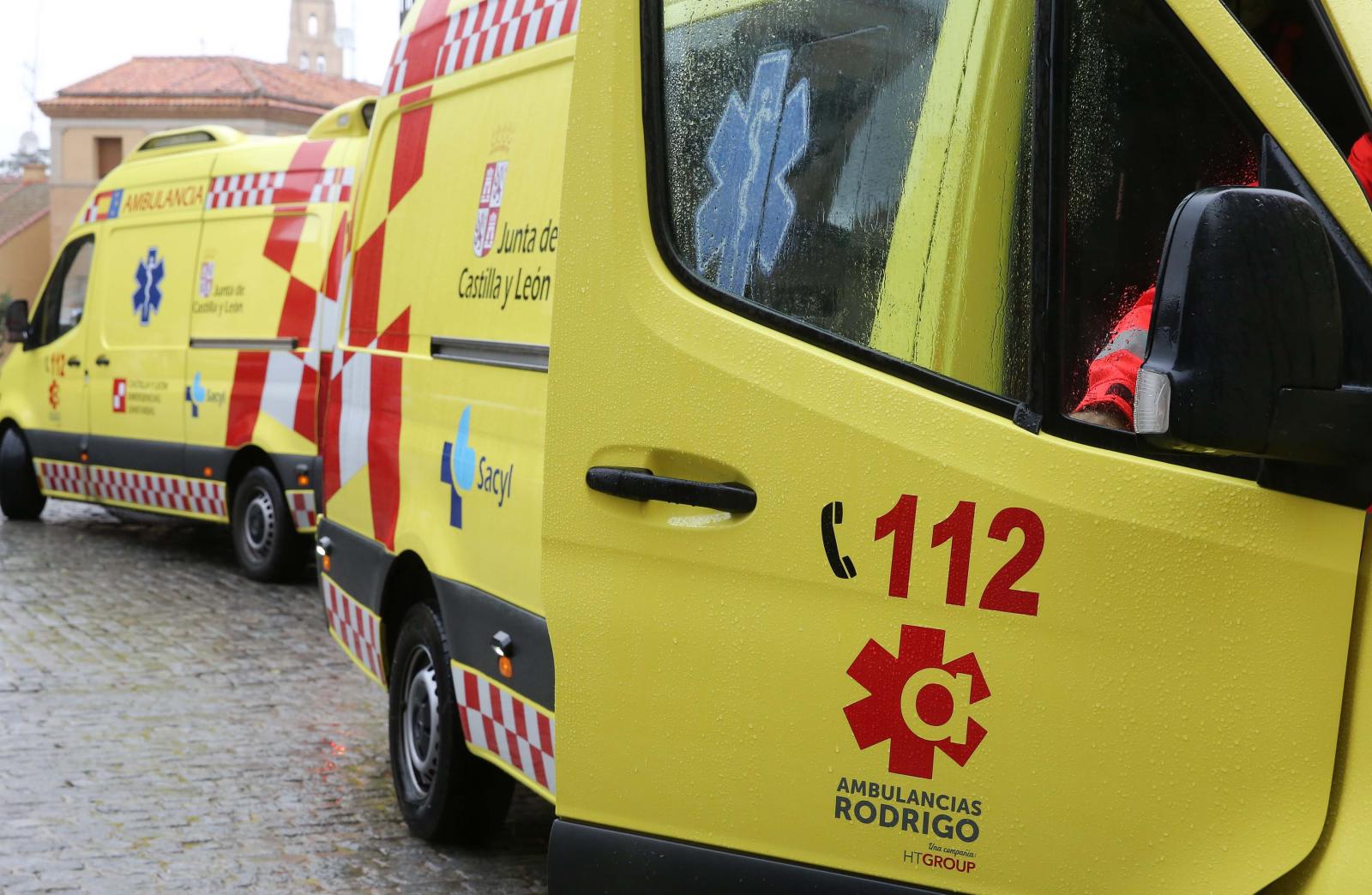 Ambulancias del Sacyl, en una imagen de archivo.