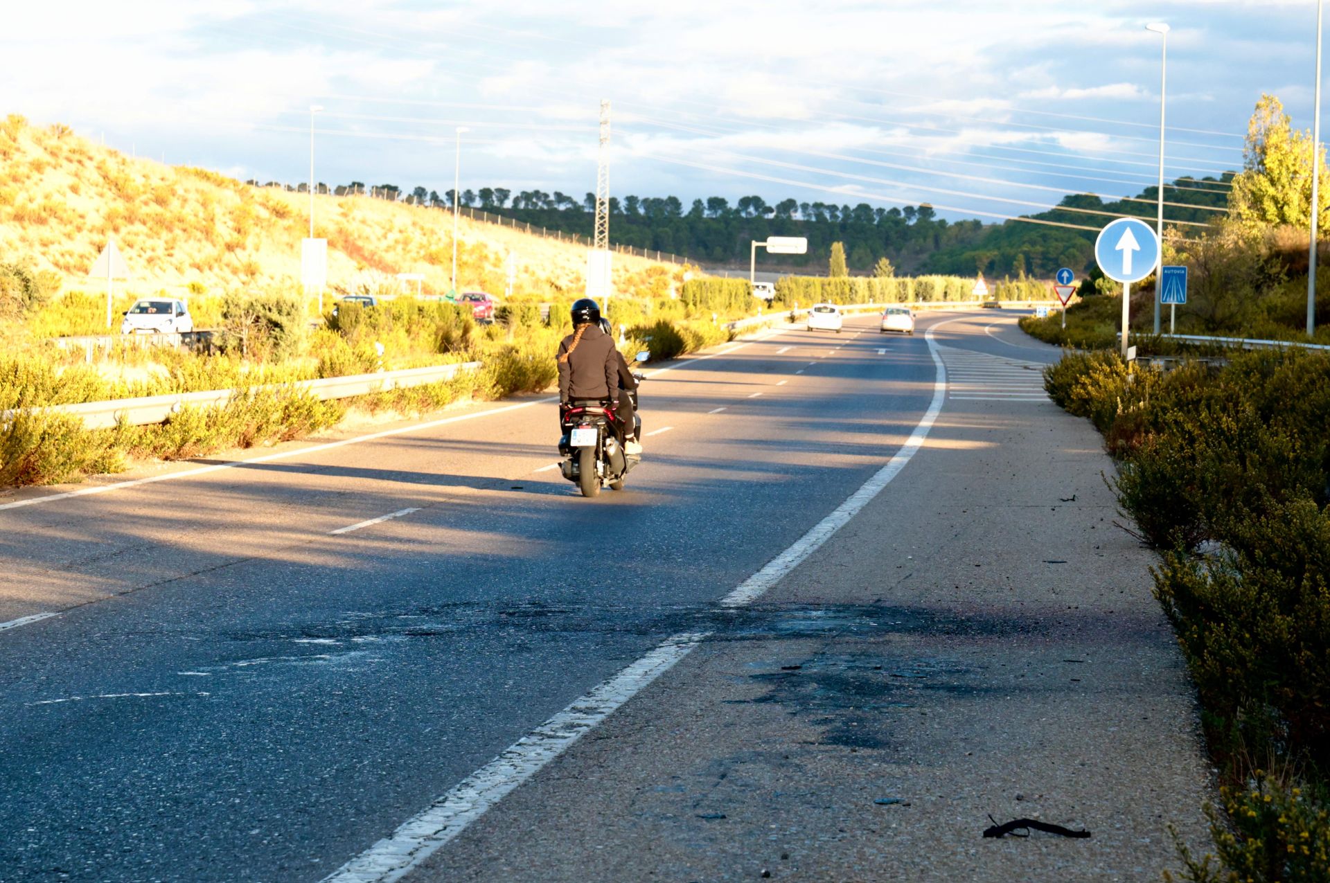 El accidente ha tenido lugar en la A-11, a la altura de La Cistérniga.