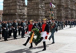 Momento de homenaje a los caídos.