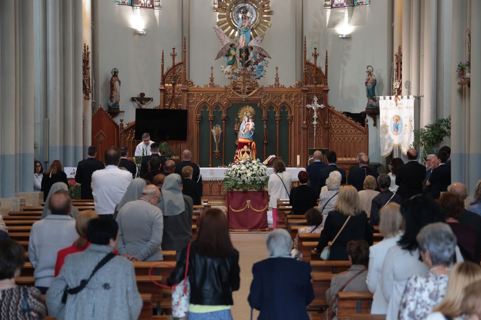 La procesión de la Virgen de la Pilarica, en imágenes
