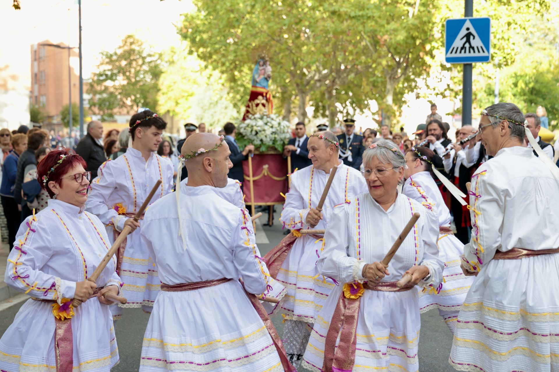 La procesión de la Virgen de la Pilarica, en imágenes