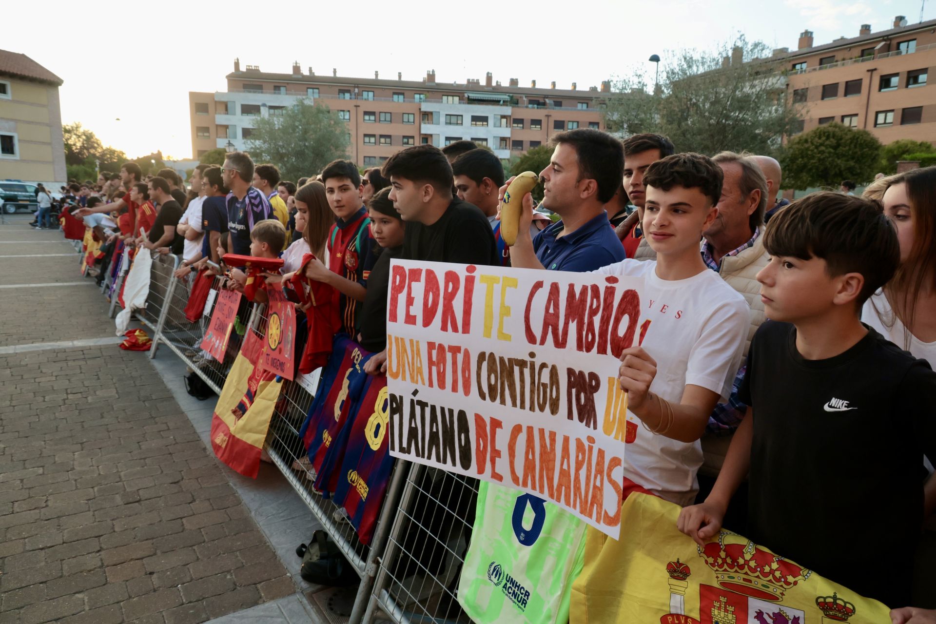 Las imágenes de la llegada de La Roja a Valladolid