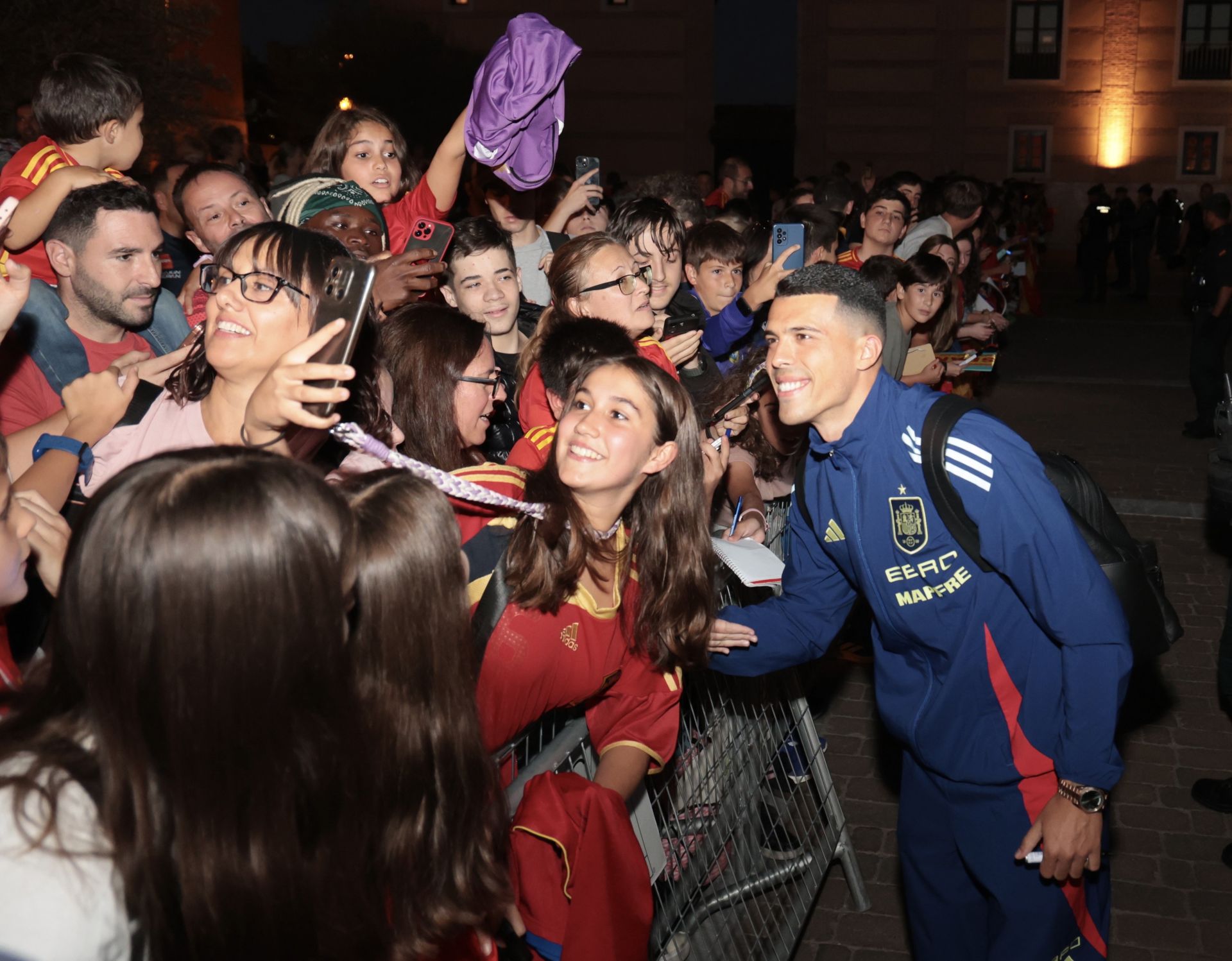 Las imágenes de la llegada de La Roja a Valladolid