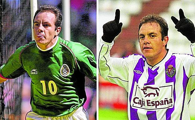 Cuauhtémoc Blanco, con México y como blanquivioleta.
