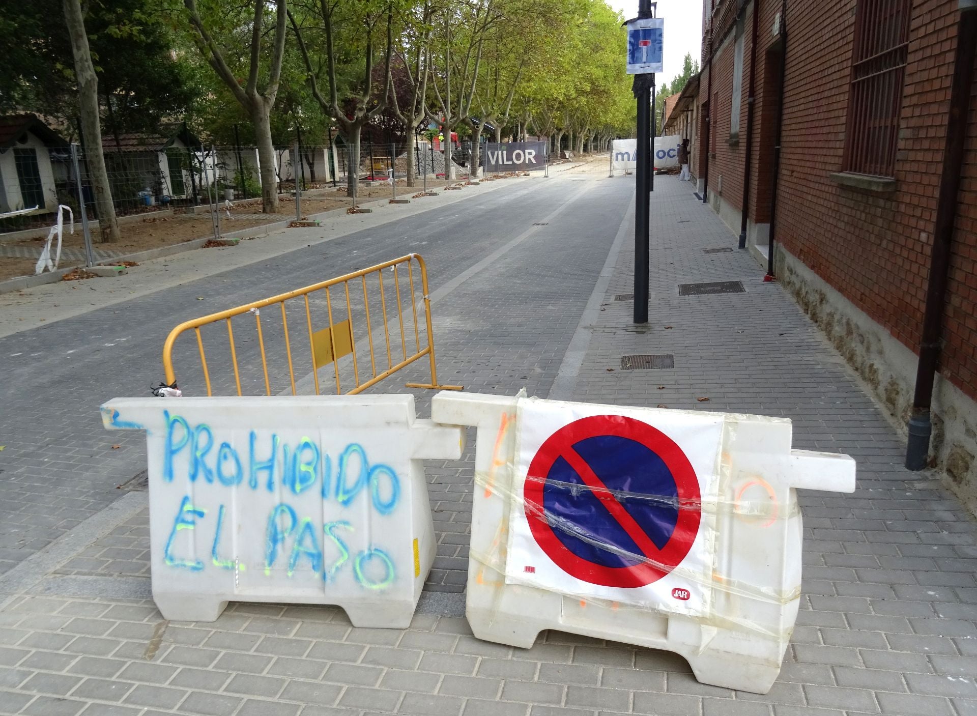 Obras en la calle Canal de Valladolid