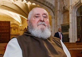 Fray Andrés, en el monasterio del Parral, en Segovia, donde viven los jerónimos.