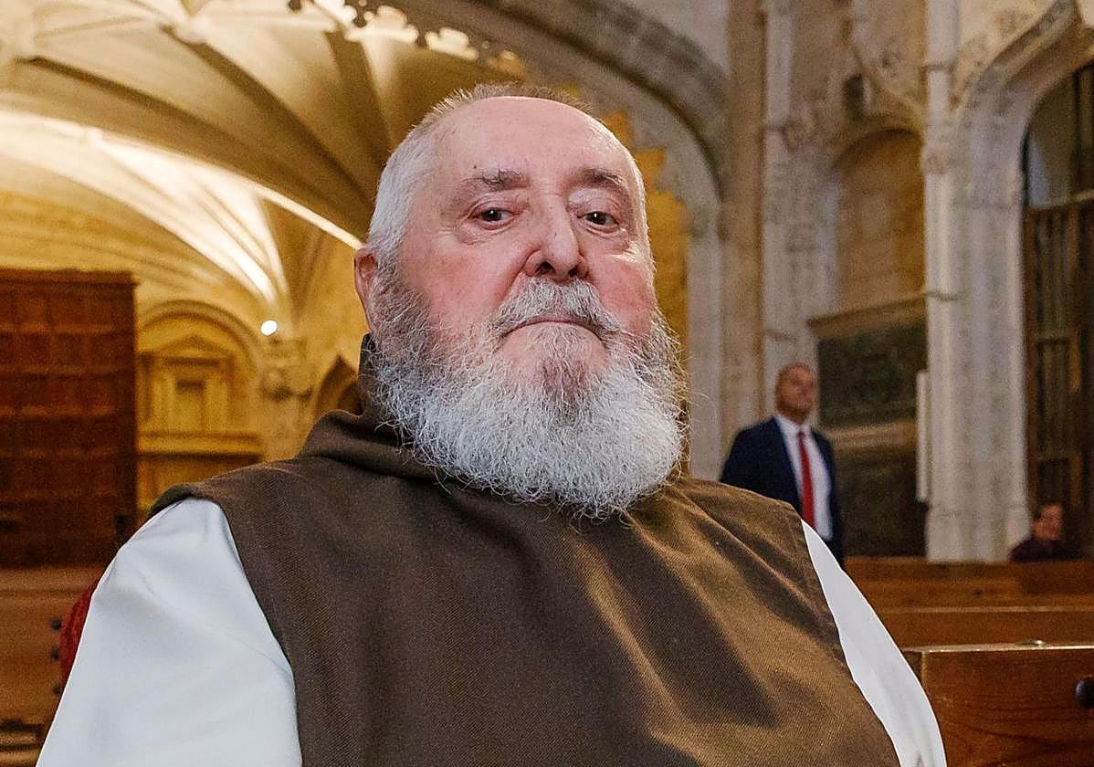 Fray Andrés, en el monasterio del Parral, en Segovia, donde viven los jerónimos.