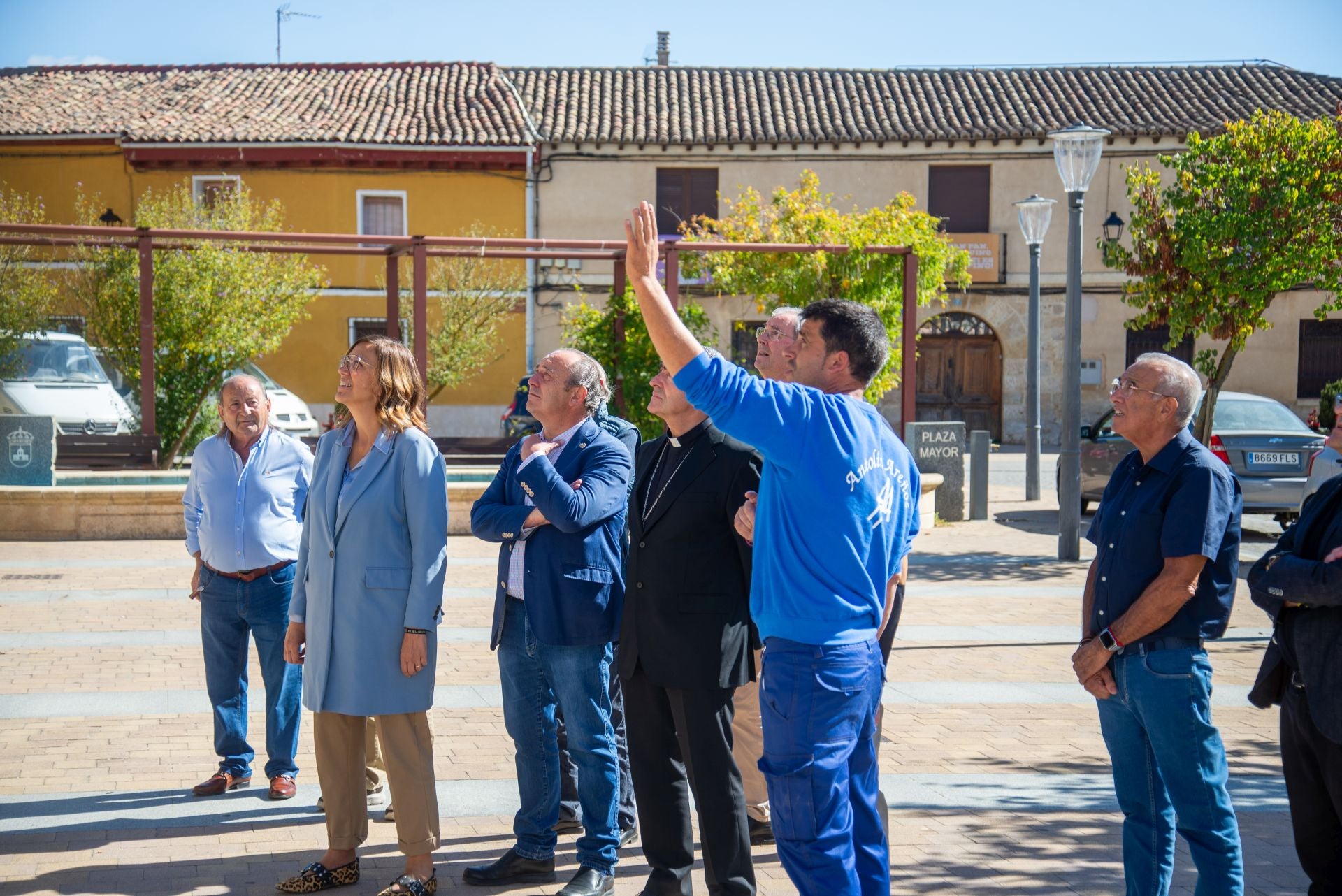Así avanzan las obras de mejora de la iglesia de Grijota