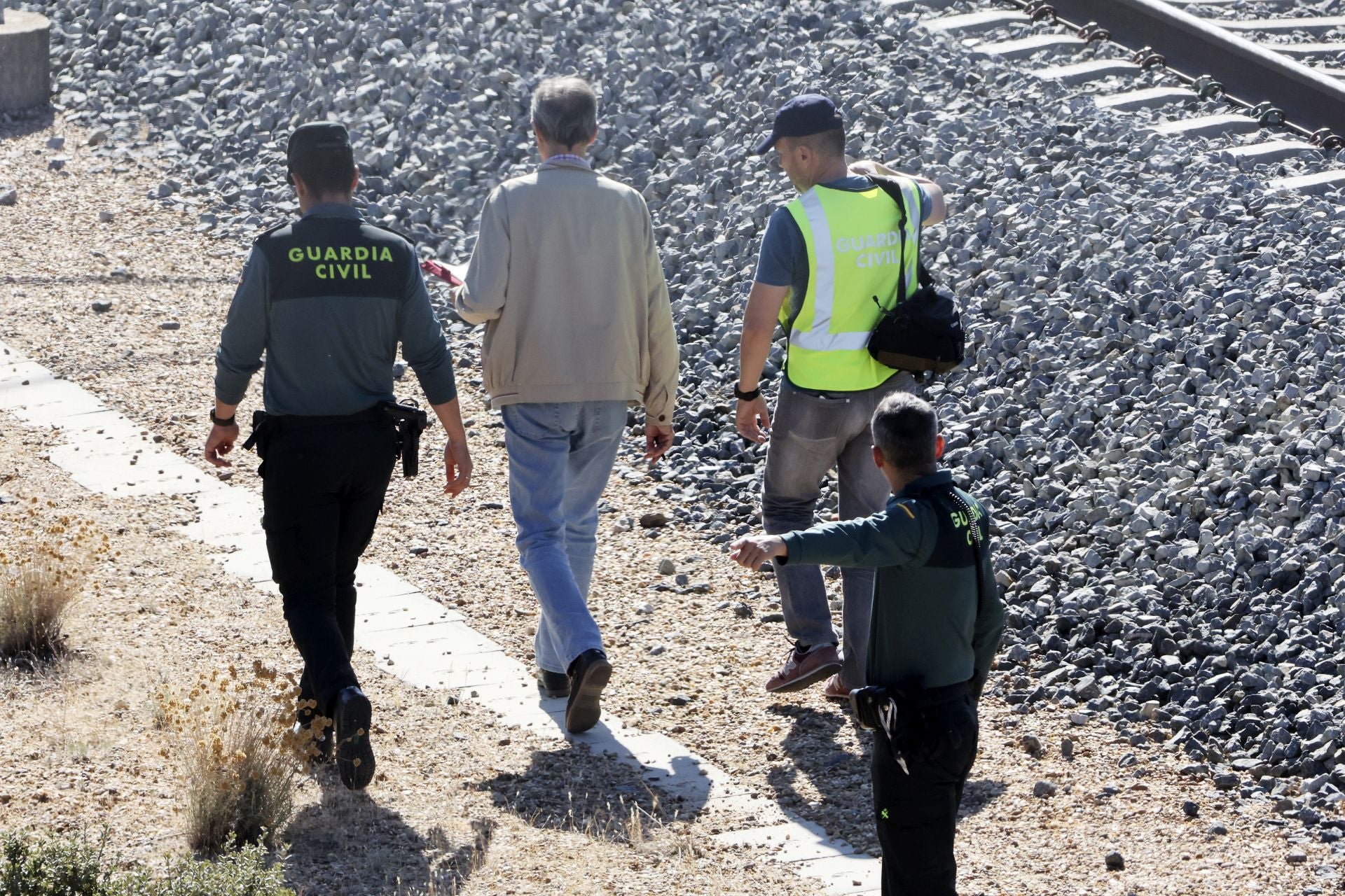Las imágenes del tren detenido entre Olmedo y Valdestillas