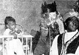 José Amalio, cuando estaba ingresado en 1971 en la Residencia, recibió la visita de los Reyes Magos el 6 de enero de 1971.