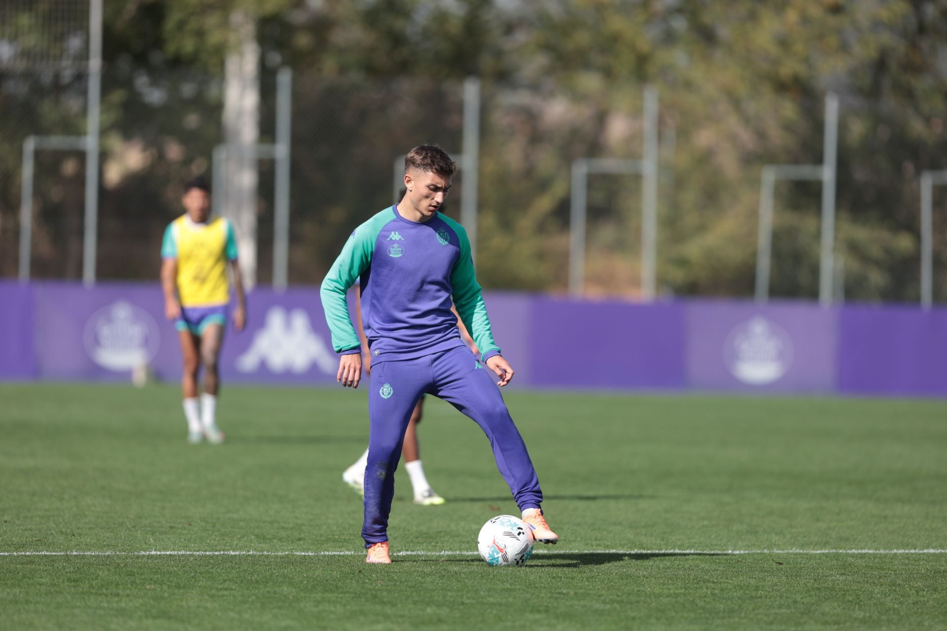 Las imágenes del entrenamiento del Real Valladolid tras la victoria en Burgos