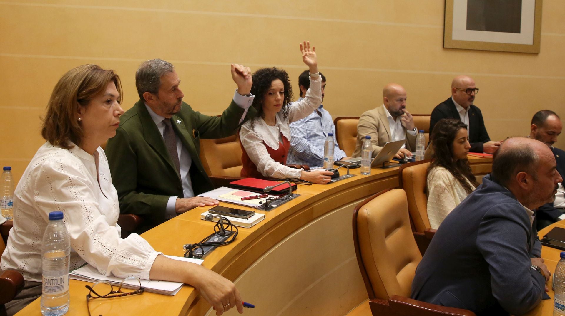 Fotografías de la mañana municipal en el Ayuntamiento de Segovia