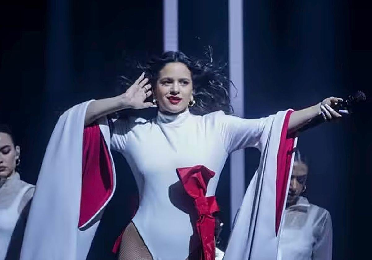 Rosalía, en un concierto.