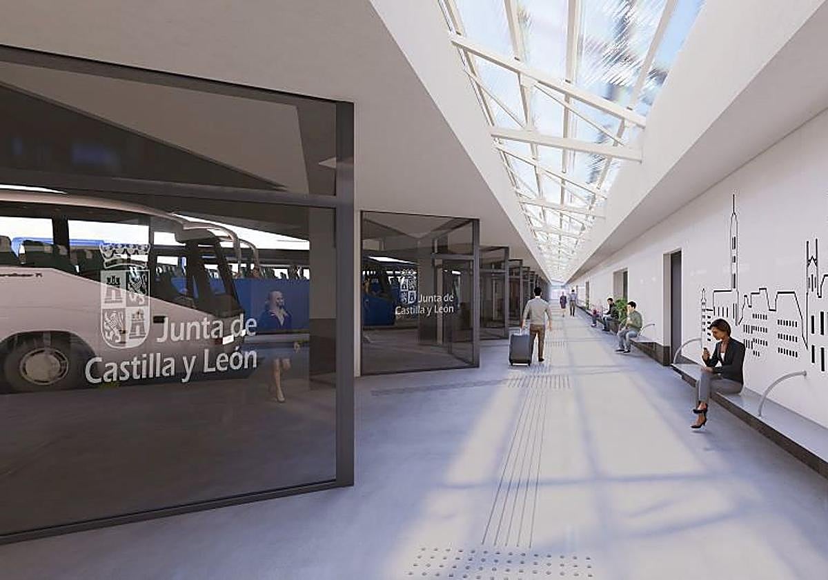 Imagen principal - Infografías de la futura estación.