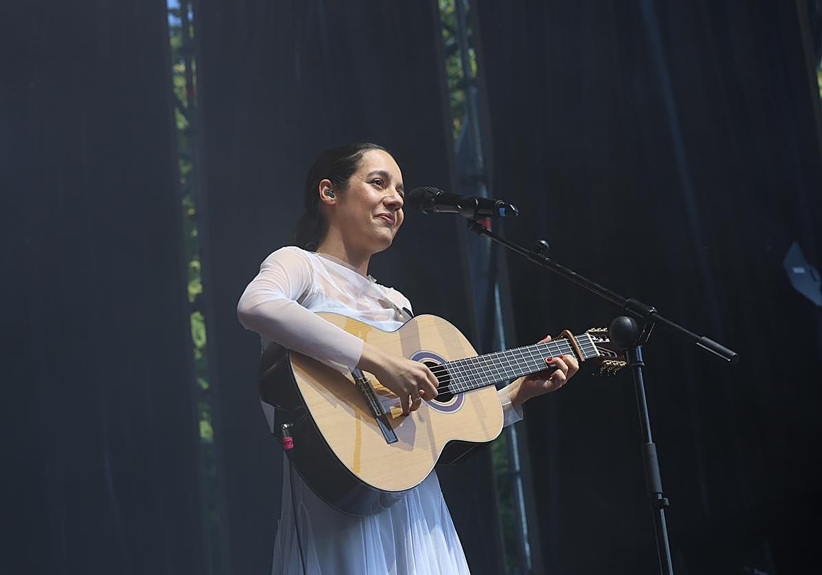 Valeria Castro en un concierto.
