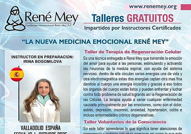 Información que se ofrecía sobre el taller anulado en Delicias.