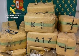 Se trata del mayor alijo de hachís intervenido en la historia en la provincia de Burgos.