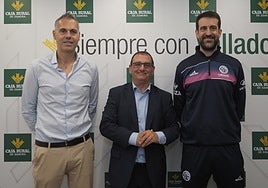 Saúl Hernández, Narciso Prieto (Caja Rural de Zamora) y David Barrio.