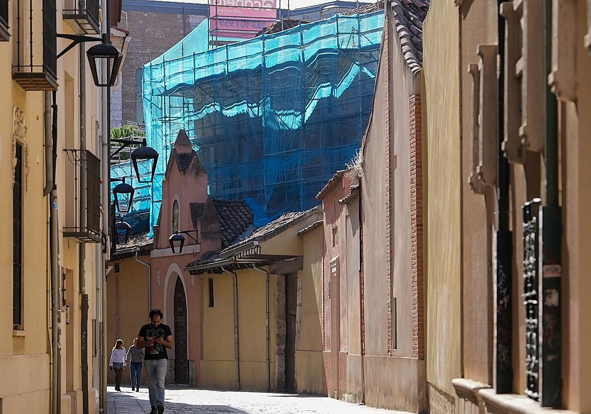 Obras en el antiguo convento de las Catalinas.