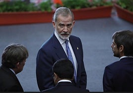 El rey Felipe VI, en el X Congreso Internacional de la Lengua en Arequipa (Perú).