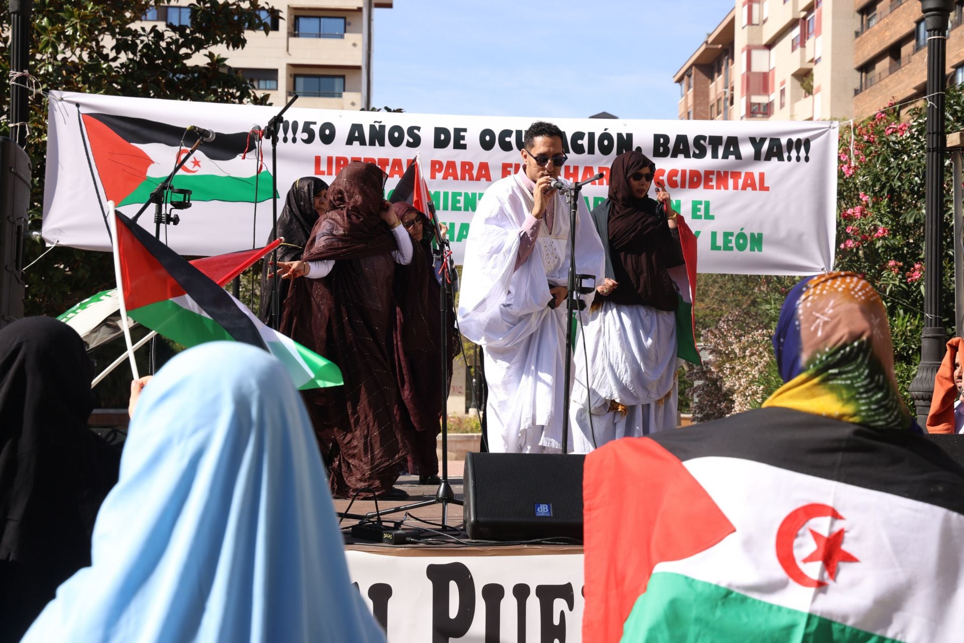 Protesta por la indepencia del pueblo saharaui en Valladolid