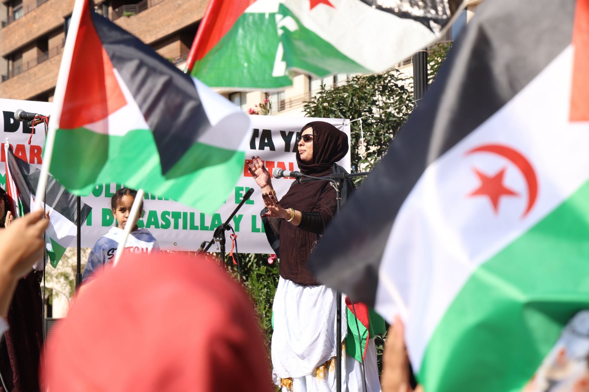 Protesta por la indepencia del pueblo saharaui en Valladolid