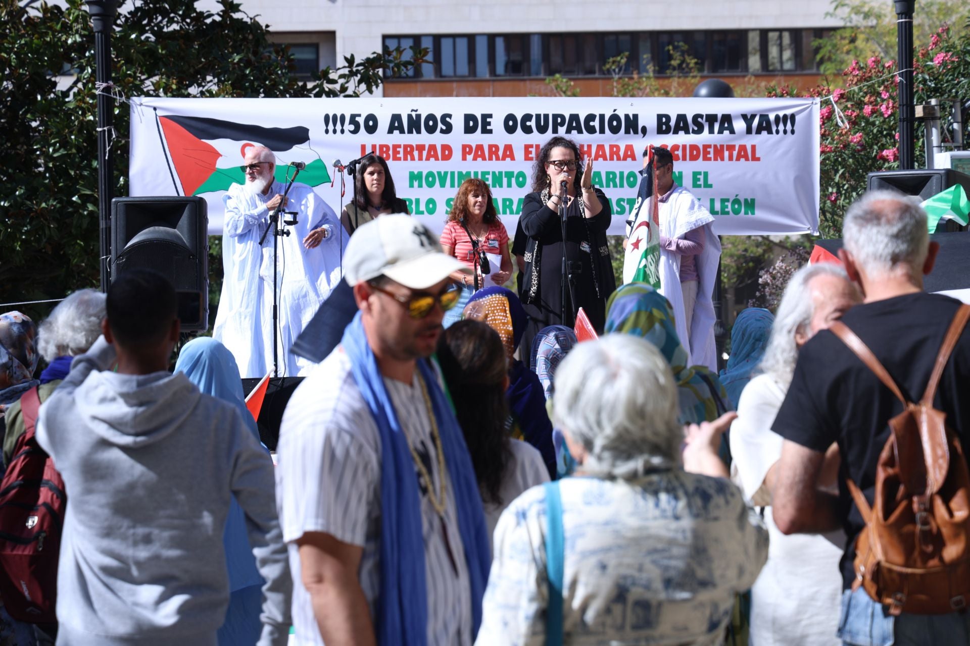 Protesta por la indepencia del pueblo saharaui en Valladolid