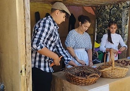 Un momento de la feria celebrada en Villanueva de Duero.