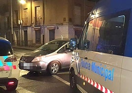 Imagen de archivo de un control de alcoholemia en Valladolid.