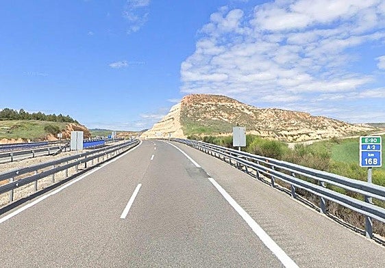 Kilómetro 168 de la A-2, a la altura de la localidad soriana de Arcos de Jalón.