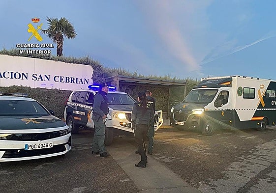 Dispositivo de búsqueda de la Guardia Civil en San Cebrián de Campos.