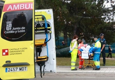 Herido un hombre de 53 años al sufrir una caída de moto en la avenida de Salamanca