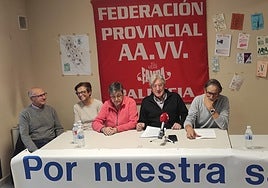 La Plataforma en defensa de la Salud y Sanidad Pública de Palencia, este lunes.