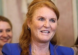 Sarah Ferguson, esposa del príncipe Andrés.
