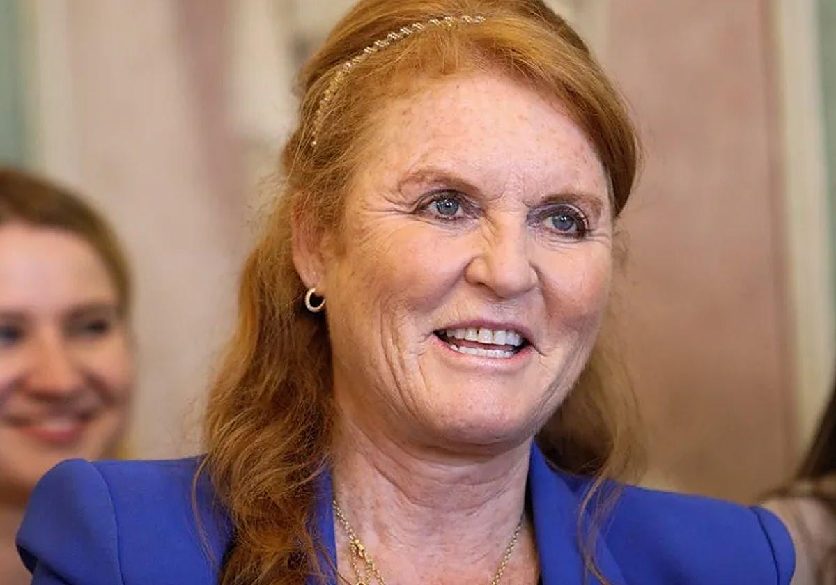 Sarah Ferguson, esposa del príncipe Andrés.
