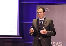Miguel Cardoso durante su intervención.