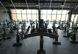 Interior del nuevo Gimnasio Viding, que se encuentra en la antigua parcela de Lauki